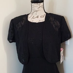 Vintage Wild Rose two piece evening dress size 6